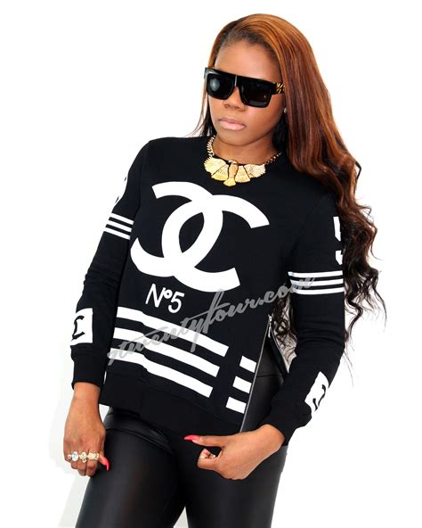 chanel inspired sweatshirt